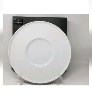 Furstenberg  12 1/2" White Porcelain Plate With Center Well -Charger